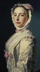Allan Ramsay Ramsay first wife, Anne Bayne, by Ramsay oil painting image